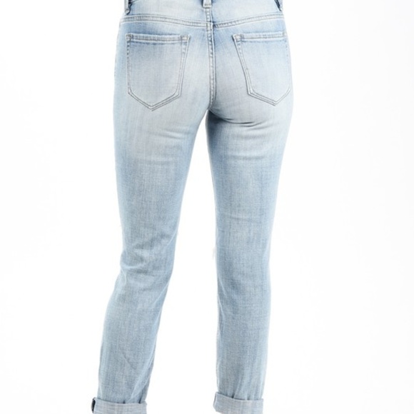 nwt EUNINA MIA DENIM CROPPED distressed jeans 1-15 - Picture 4 of 4